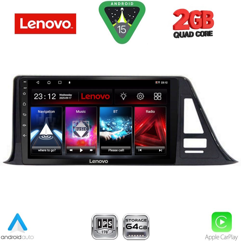 LENOVO LVD 2709_CPA (9inc) MULTIMEDIA TABLET for TOYOTA CH-R mod. 2017-2023