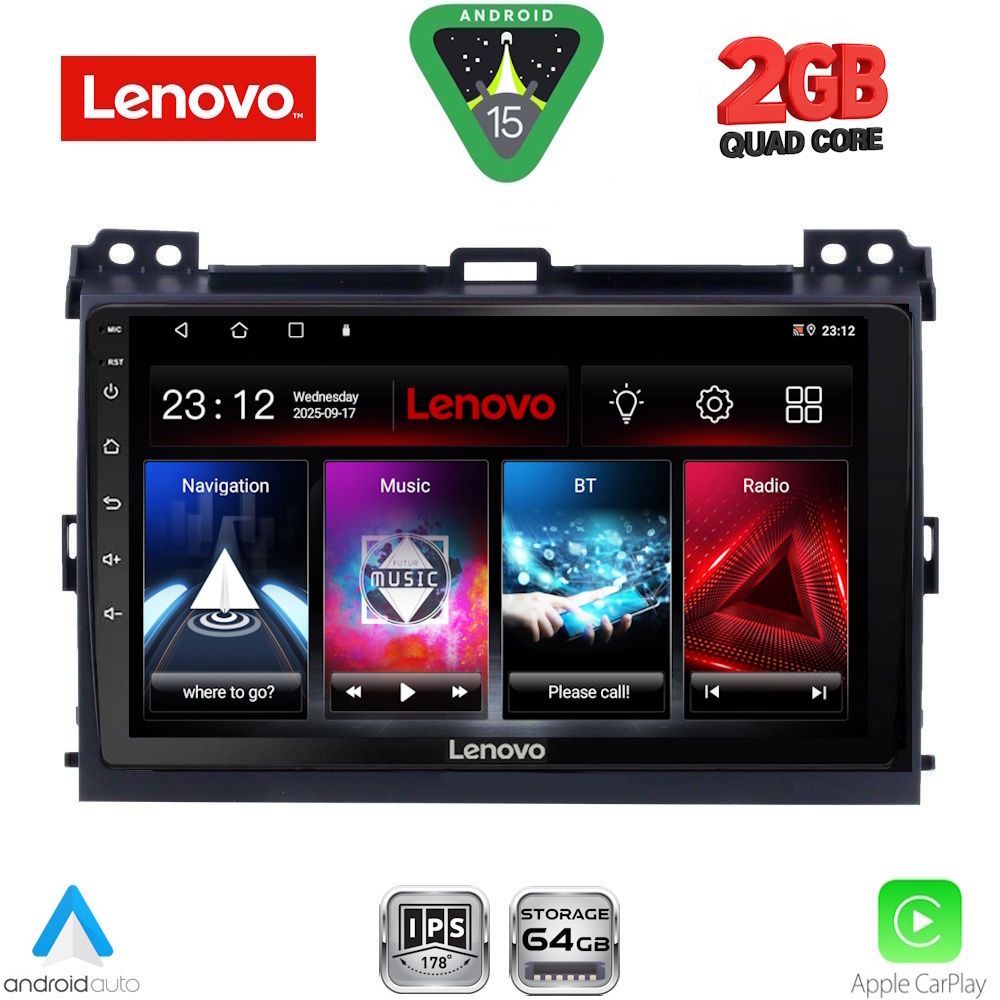 LENOVO LVD 2723_CPA (9inc) MULTIMEDIA TABLET for TOYOTA LANDCRUISER mod. 2002-2008