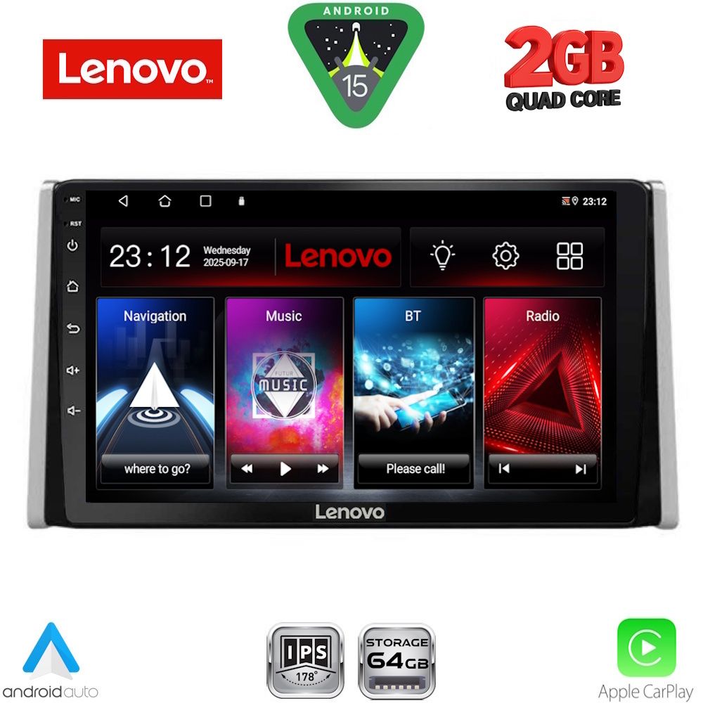 LENOVO LVD 2734_CPA (10inc) MULTIMEDIA TABLET for TOYOTA RAV 4 mod. 2019-2025