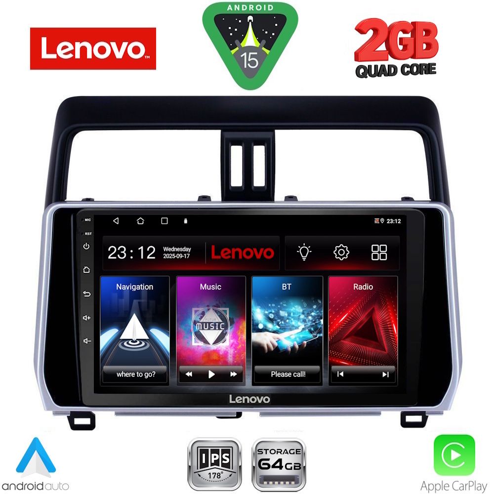LENOVO LVD 2739_CPA (10inc) MULTIMEDIA TABLET for TOYOTA LAND CRUISER - PRADO mod. 2019-2023