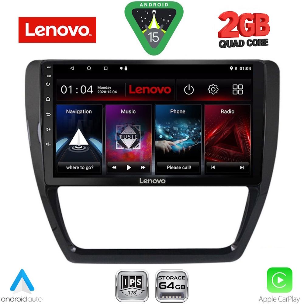 LENOVO LVD 2741_CPA (10inc) MULTIMEDIA TABLET for VW JETTA mod. 2010-2016