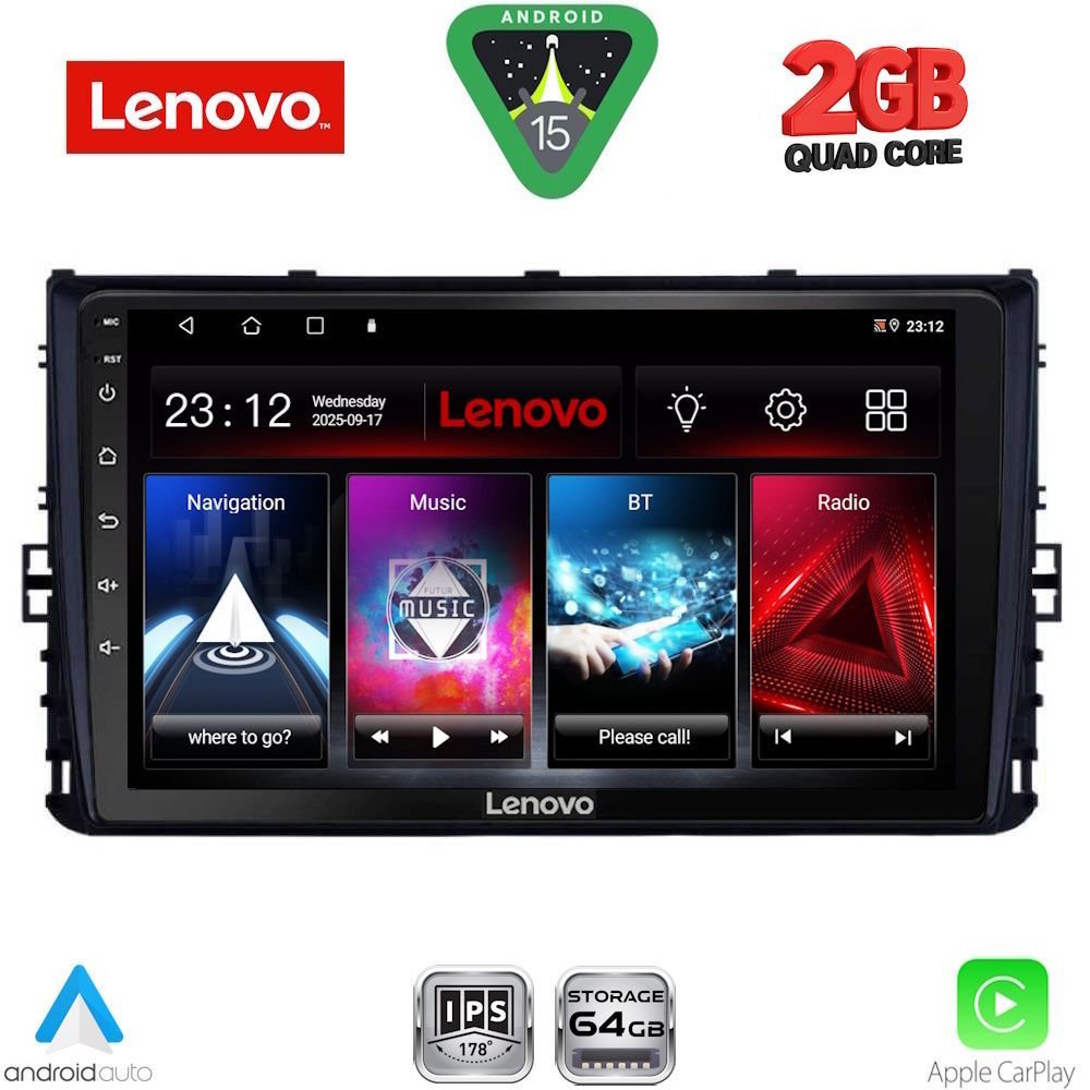 LENOVO LVD 2758_CPA (9inc) MULTIMEDIA TABLET for VW POLO – TROC – TCROSS - TAIGO mod. 2017-2026
