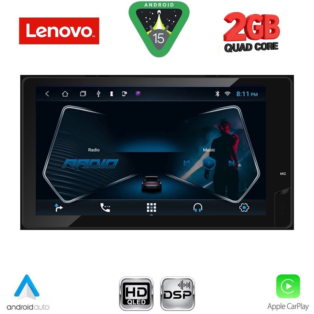 LENOVO LVD 162_CPA (9'' DECK) MULTIMEDIA for TOYOTA ALL mod. 2019-2026 (230mm)