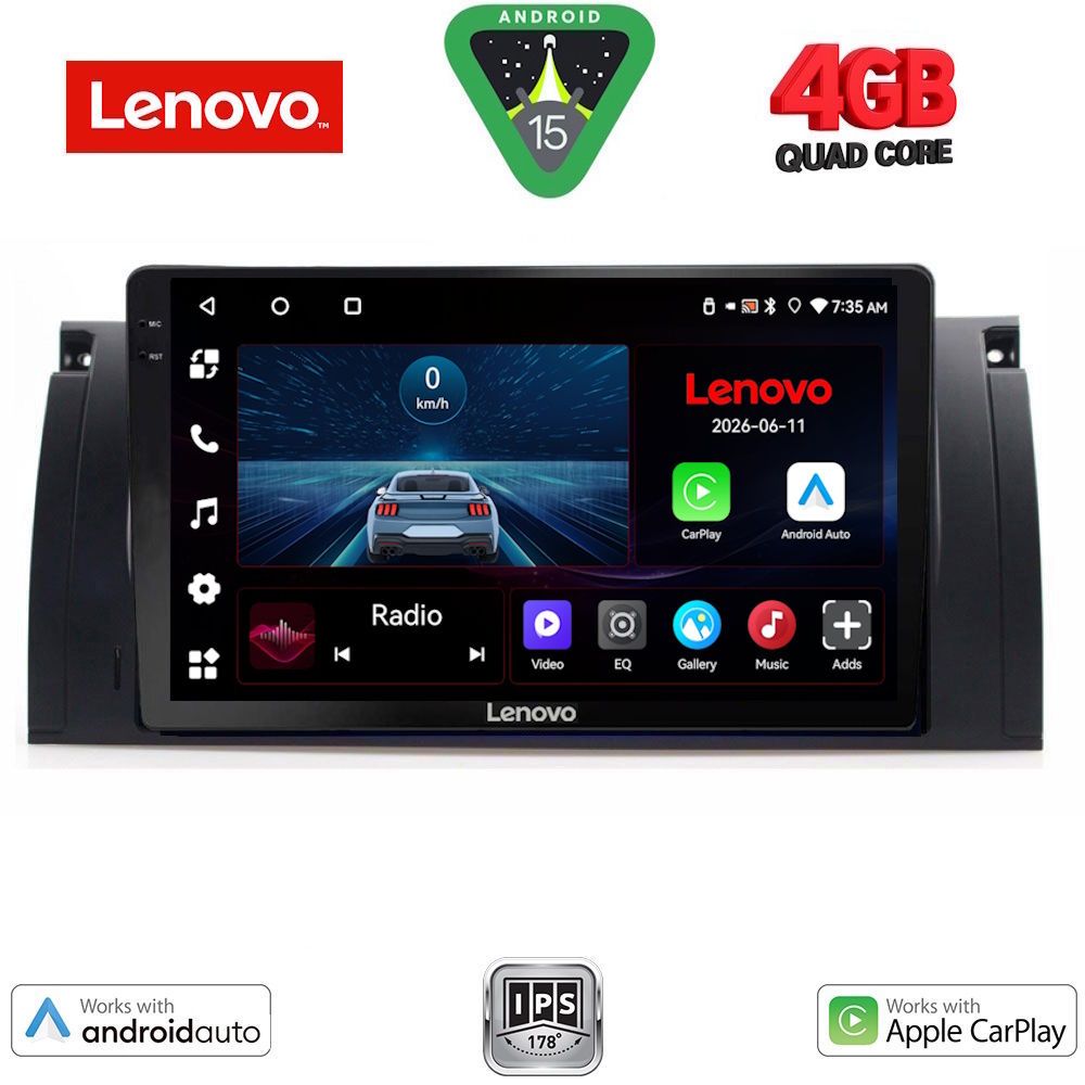 LENOVO LVE 8045_CPAA (9inc) MULTIMEDIA TABLET for BMW Series 5 (E39) mod. 1997-2005 | X5 (E53) mod. 1999-2006