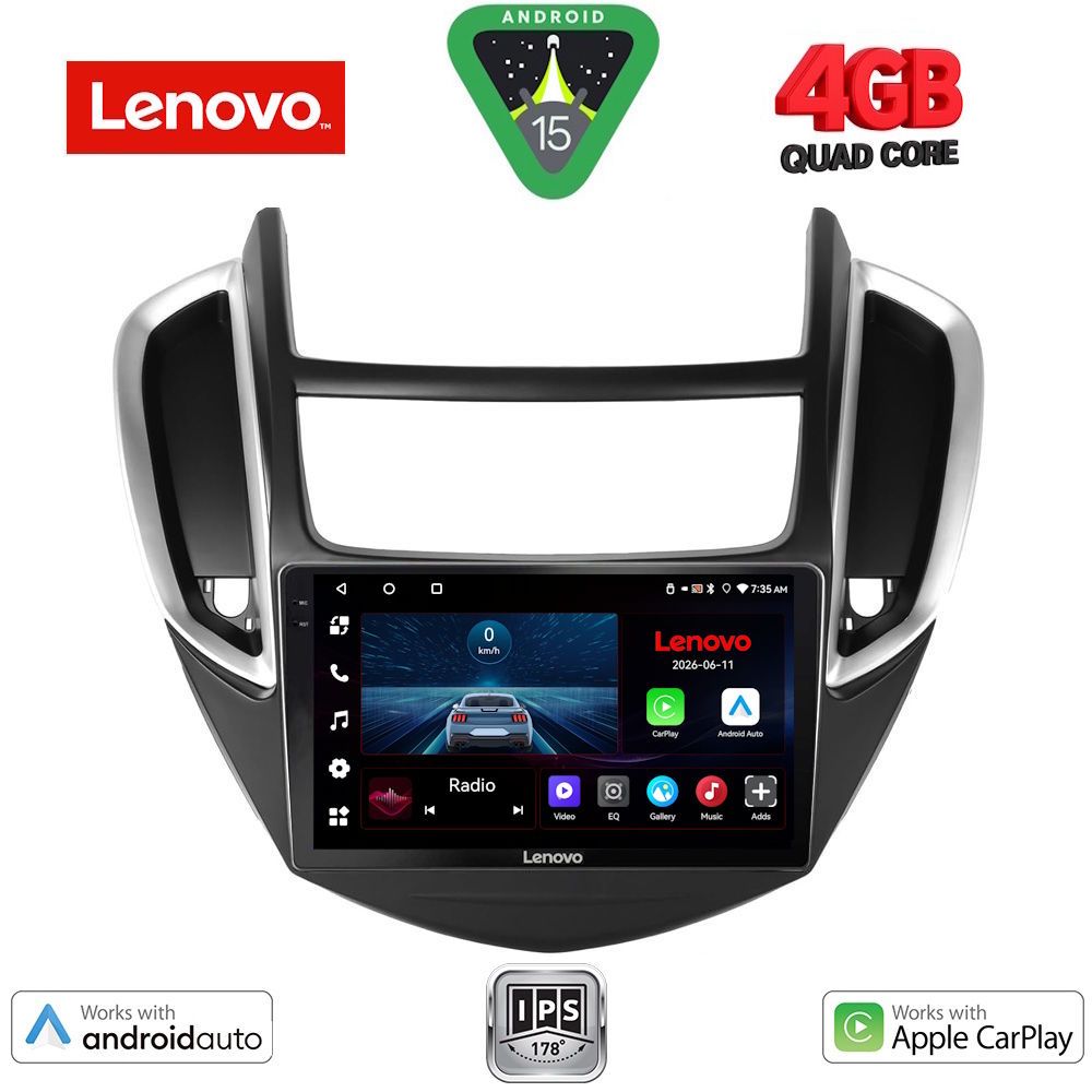 LENOVO LVE 8080_CPAA (9inc) MULTIMEDIA TABLET for CHEVROLET TRAX mod. 2014-2022