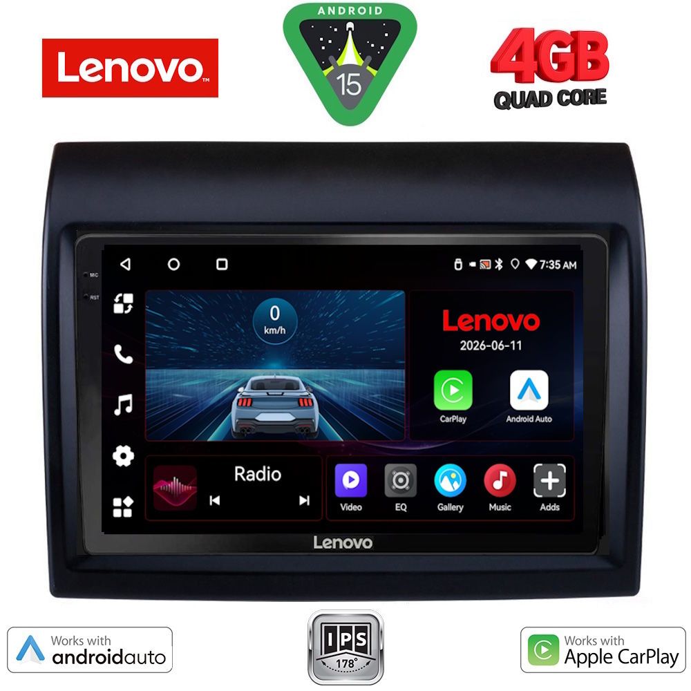 LENOVO LVE 8141_CPAA (9inc) MULTIMEDIA TABLET for FIAT DUCATO – CITROEN JUMPER – PEUGEOT BOXER mod. 2006-2021