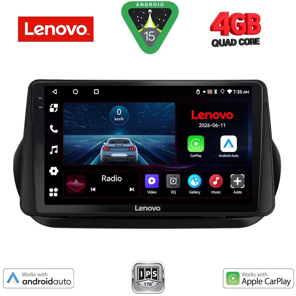 LENOVO LVE 8142_CPAA (9inc) MULTIMEDIA TABLET for CITROEN – FIAT – PEUGEOT mod. 2008-2018