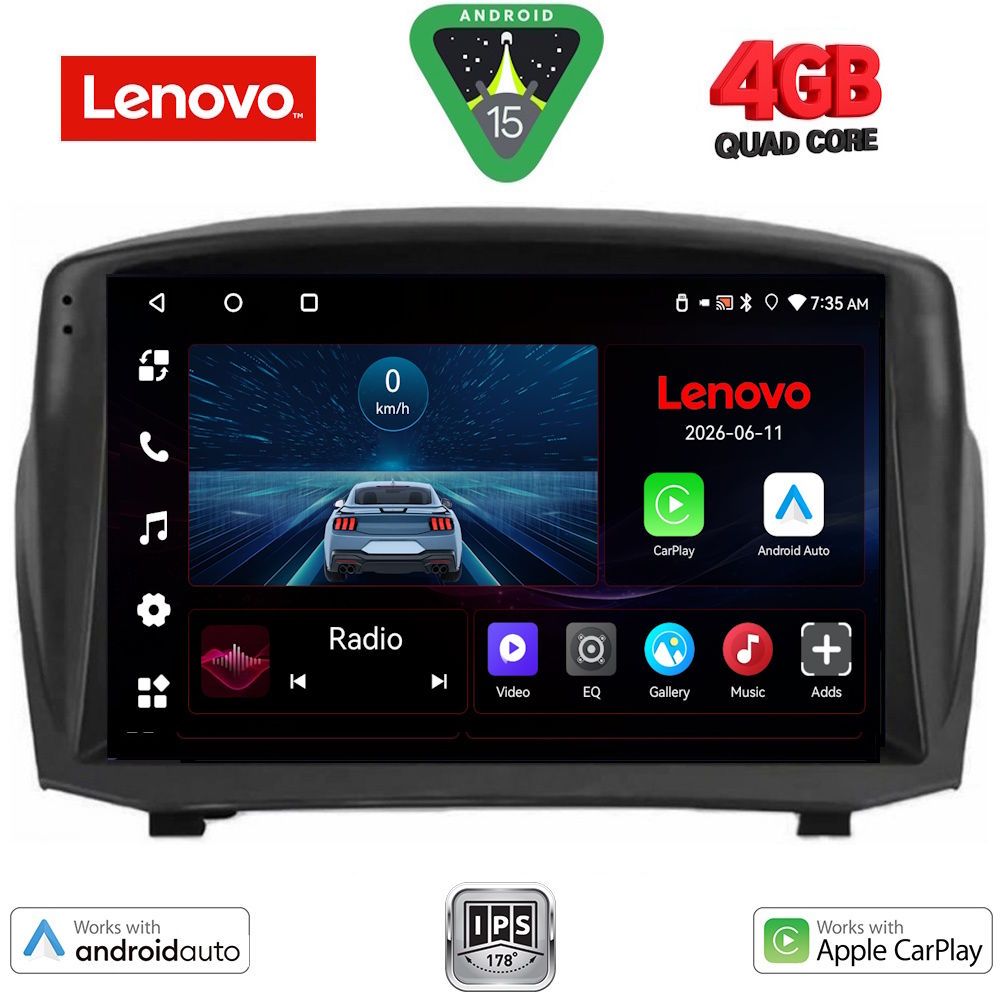 LENOVO LVE 8154B_CPAA (9inc) MULTIMEDIA TABLET for FORD FIESTA mod. 2008-2017
