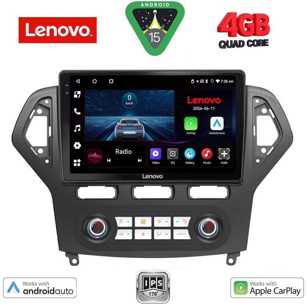 LENOVO LVE 8162_CPAA CLIMA (10inc) MULTIMEDIA TABLET for FORD MONDEO mod. 2007-2011