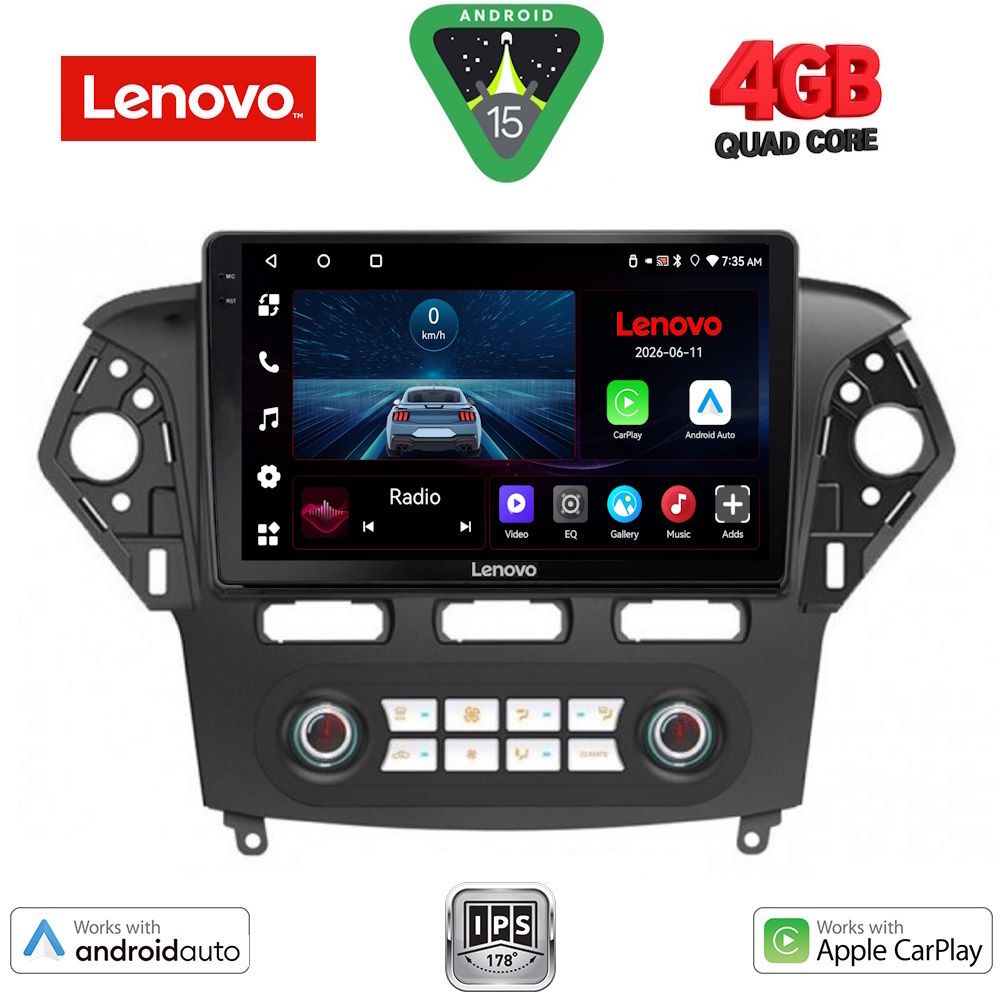 LENOVO LVE 8163_CPAA CLIMA (10inc) MULTIMEDIA TABLET for FORD MONDEO mod. 2011-2013