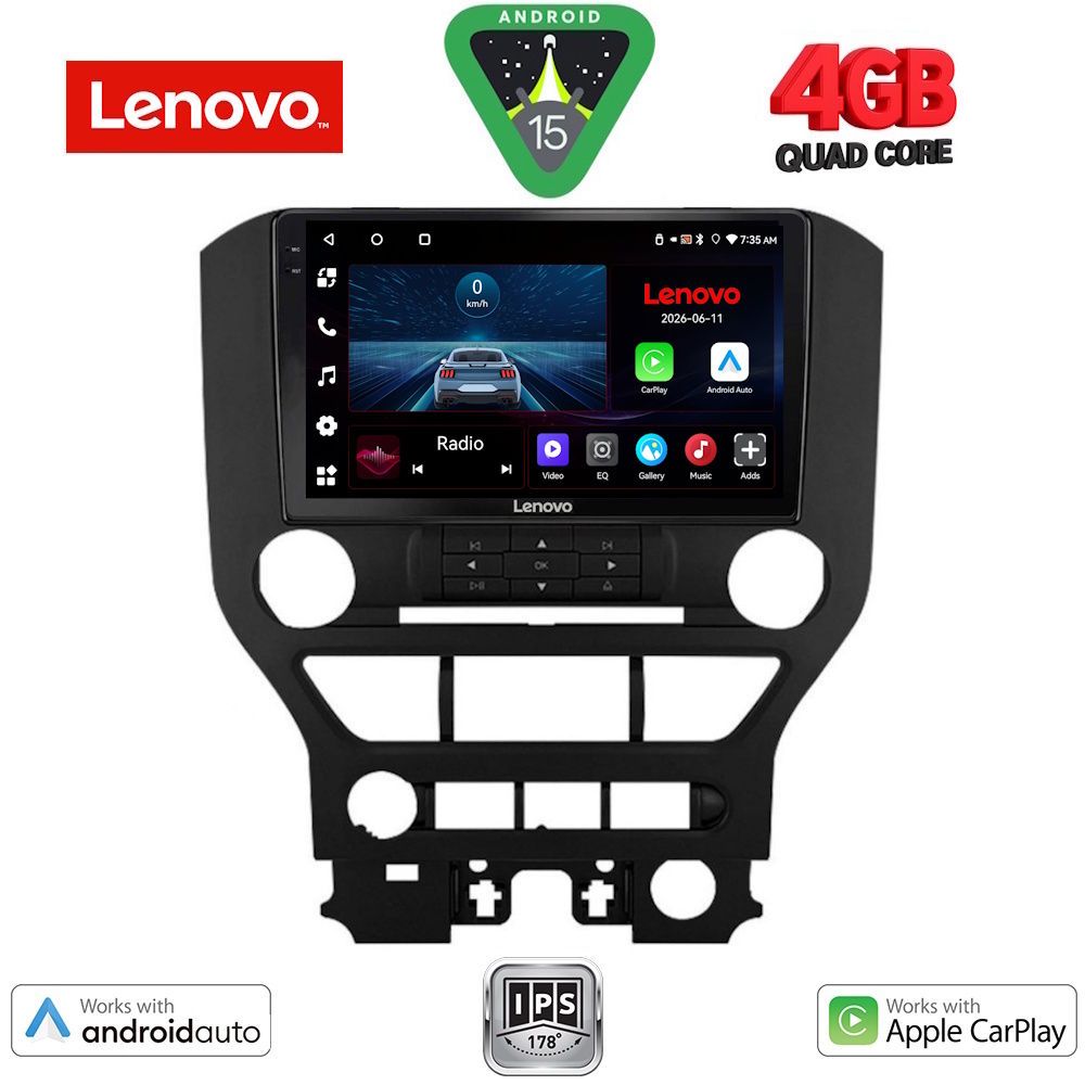 LENOVO LVE 8166_CPAA 4BUT (9inc) MULTIMEDIA TABLET for FORD MUSTANG mod. 2015-2020