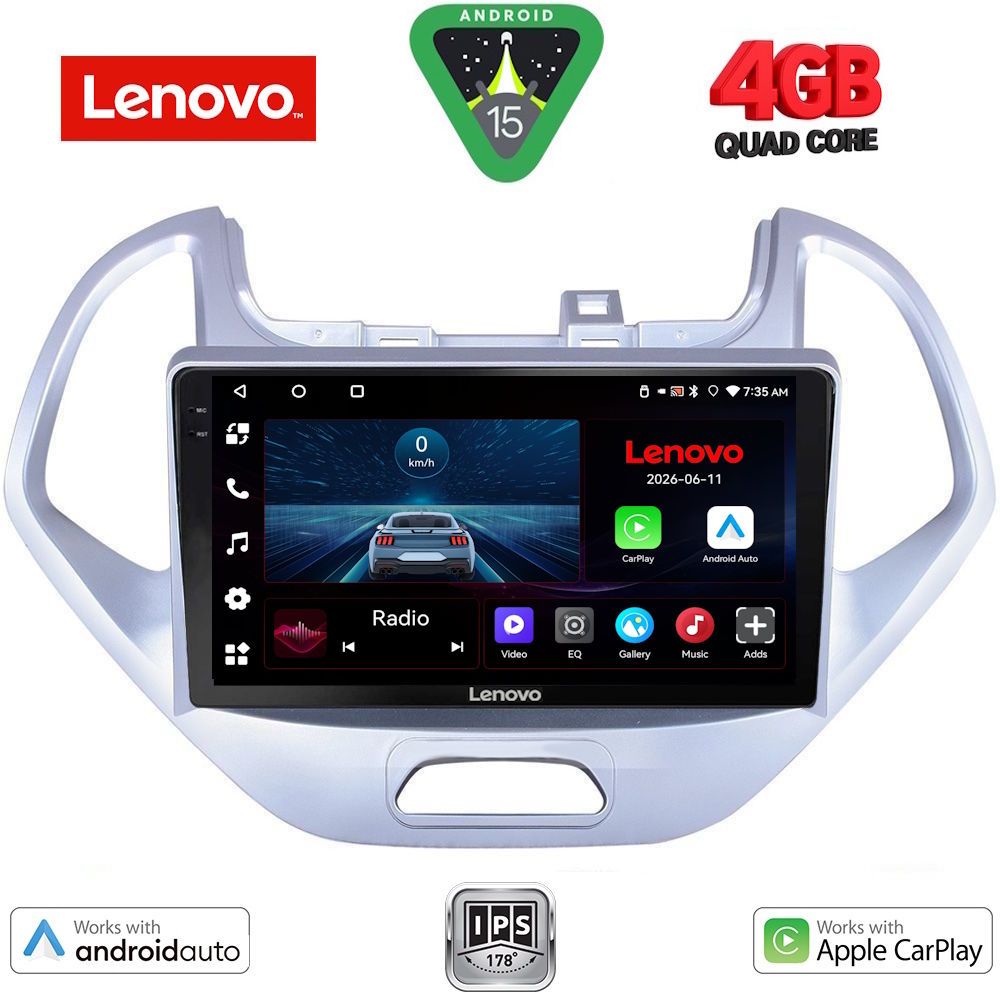 LENOVO LVE 8167LO_CPAA (9inc) MULTIMEDIA TABLET for FORD KA mod. 2017-2024