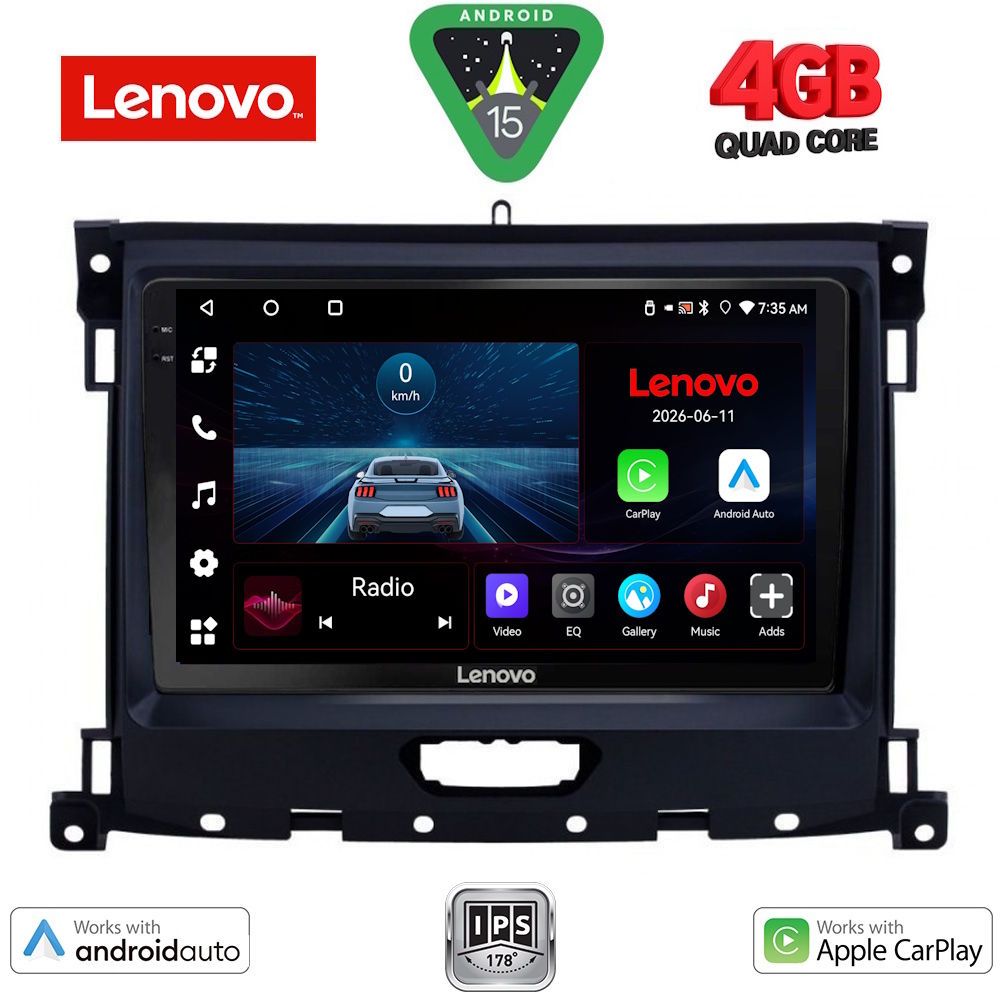 LENOVO LVE 8173_CPAA (9inc) MULTIMEDIA TABLET for FORD RANGER mod. 2018-2023