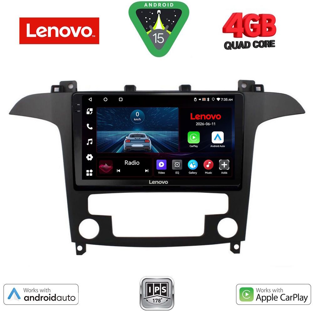 LENOVO LVE 8175_CPAA CLIMA (9inc) MULTIMEDIA TABLET for FORD SMAX mod. 2006-2014
