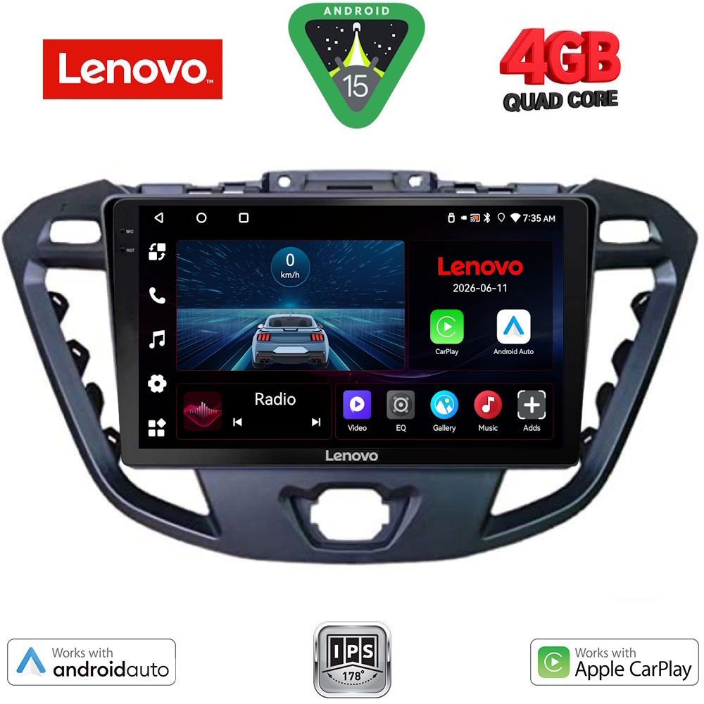 LENOVO LVE 8177_CPAA (9inc) MULTIMEDIA TABLET for FORD TRANSIT CUSTOM | TOURNEO CUSTOM mod. 2013-2019