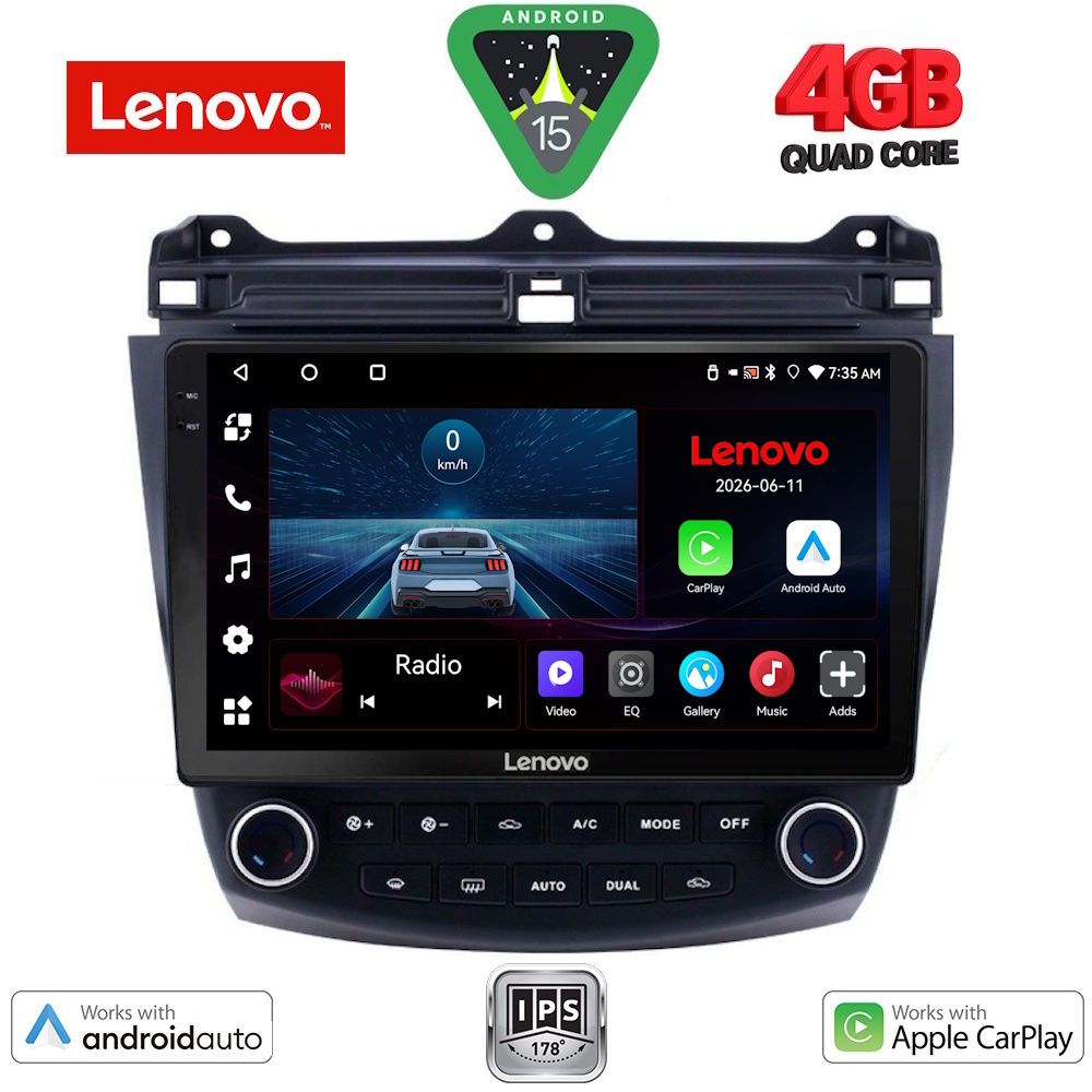 LENOVO LVE 8182_CPAA (10inc) MULTIMEDIA TABLET for HONDA ACCORD mod. 2003-2007