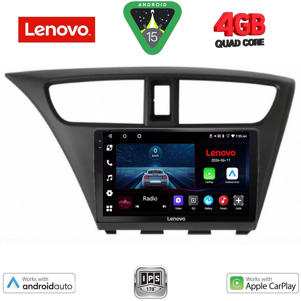 LENOVO LVE 8190_CPAA (9inc) MULTIMEDIA TABLET for HONDA CIVIC mod. 2012-2016