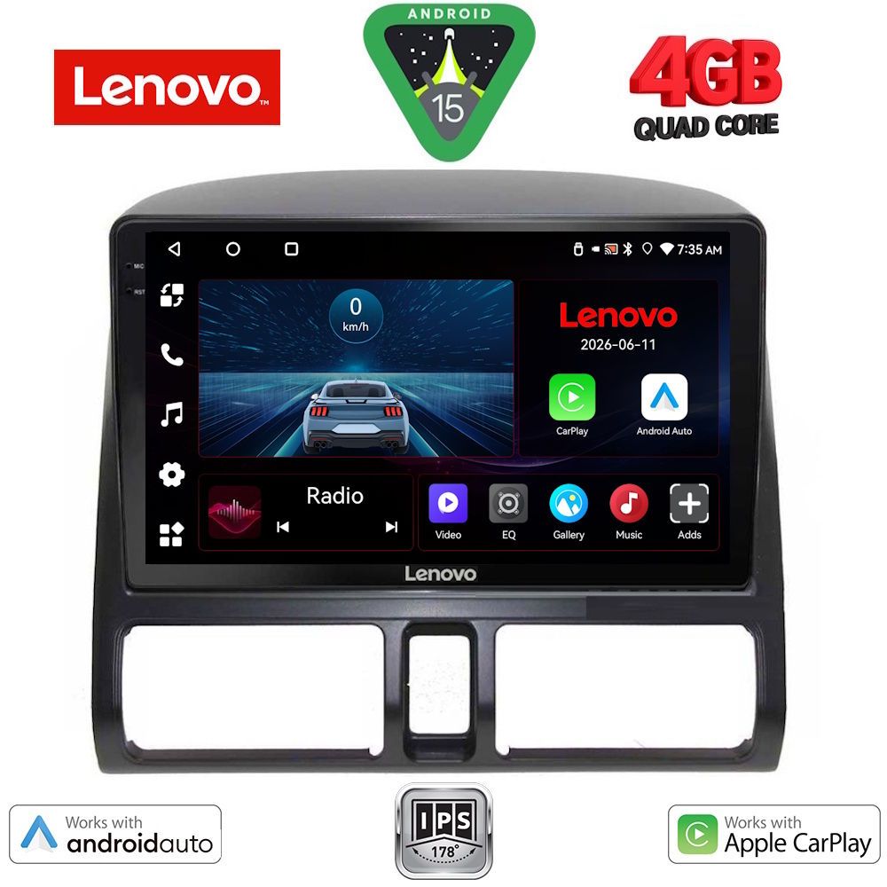 LENOVO LVE 8196_CPAA CLIMA (9inc) MULTIMEDIA TABLET for HONDA CRV mod. 1996-2006