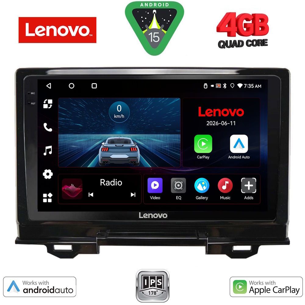 LENOVO LVE 8202_CPAA (9inc) MULTIMEDIA TABLET for HONDA HRV mod. 2021-2026