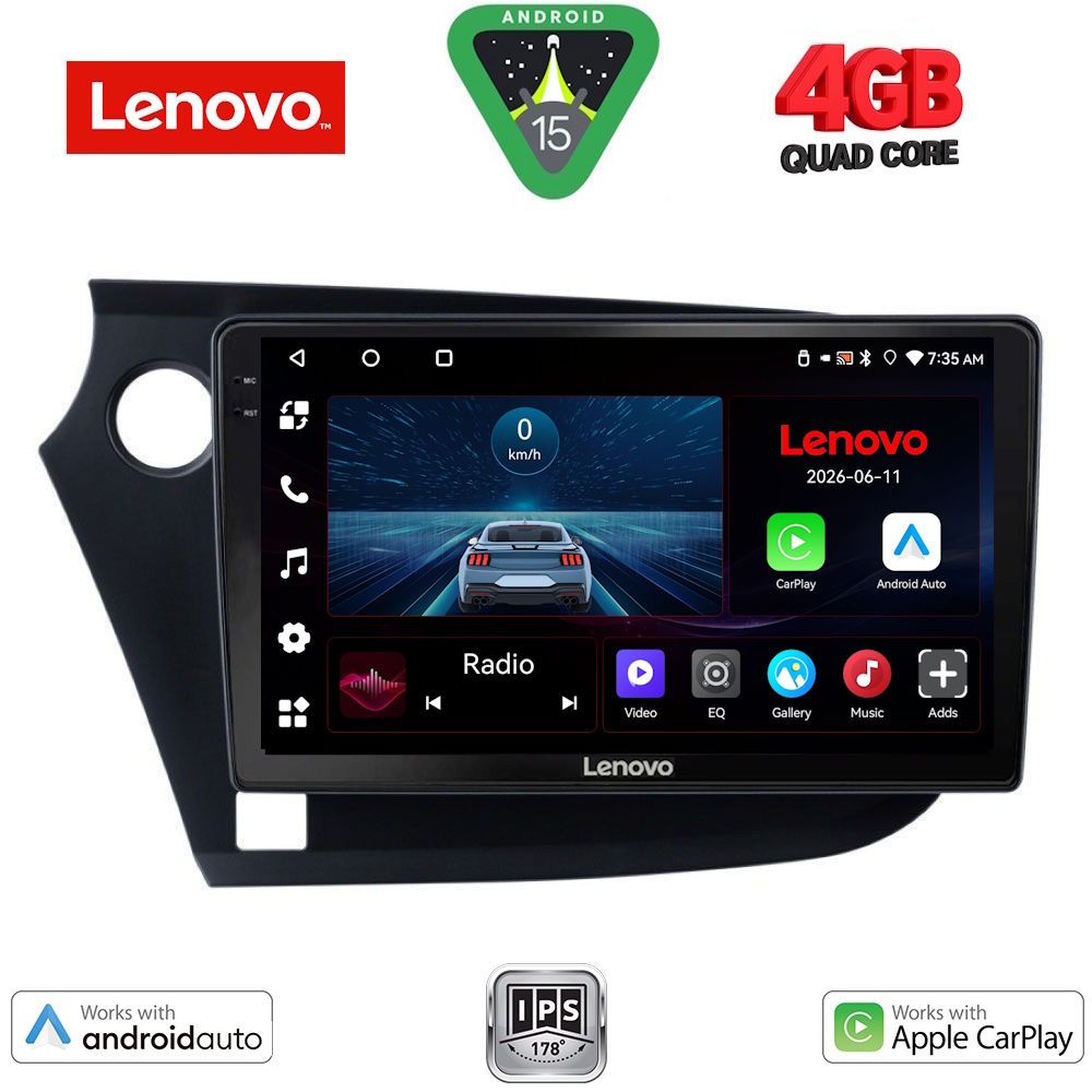 LENOVO LVE 8205_CPAA (9inc) MULTIMEDIA TABLET for HONDA INSIGHT mod. 2009-2014