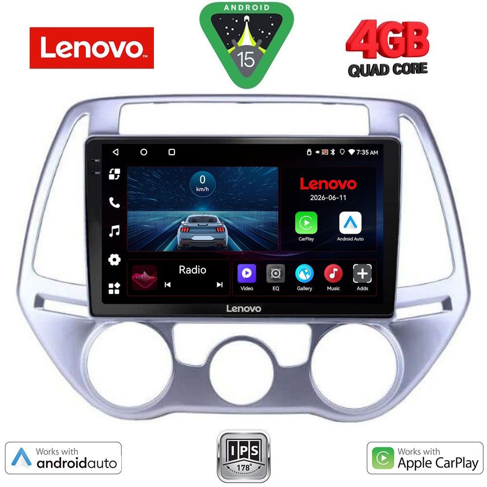 LENOVO LVE 8227_CPAA A/C (9inc) MULTIMEDIA TABLET for HYUNDAI i20 mod. 2008-2012
