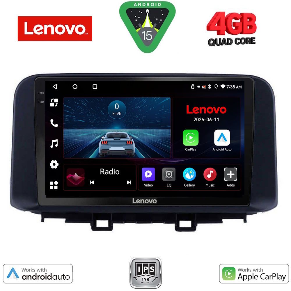LENOVO LVE 8237_CPAA (10inc) MULTIMEDIA TABLET for HYUNDAI KONA mod. 2017-2023