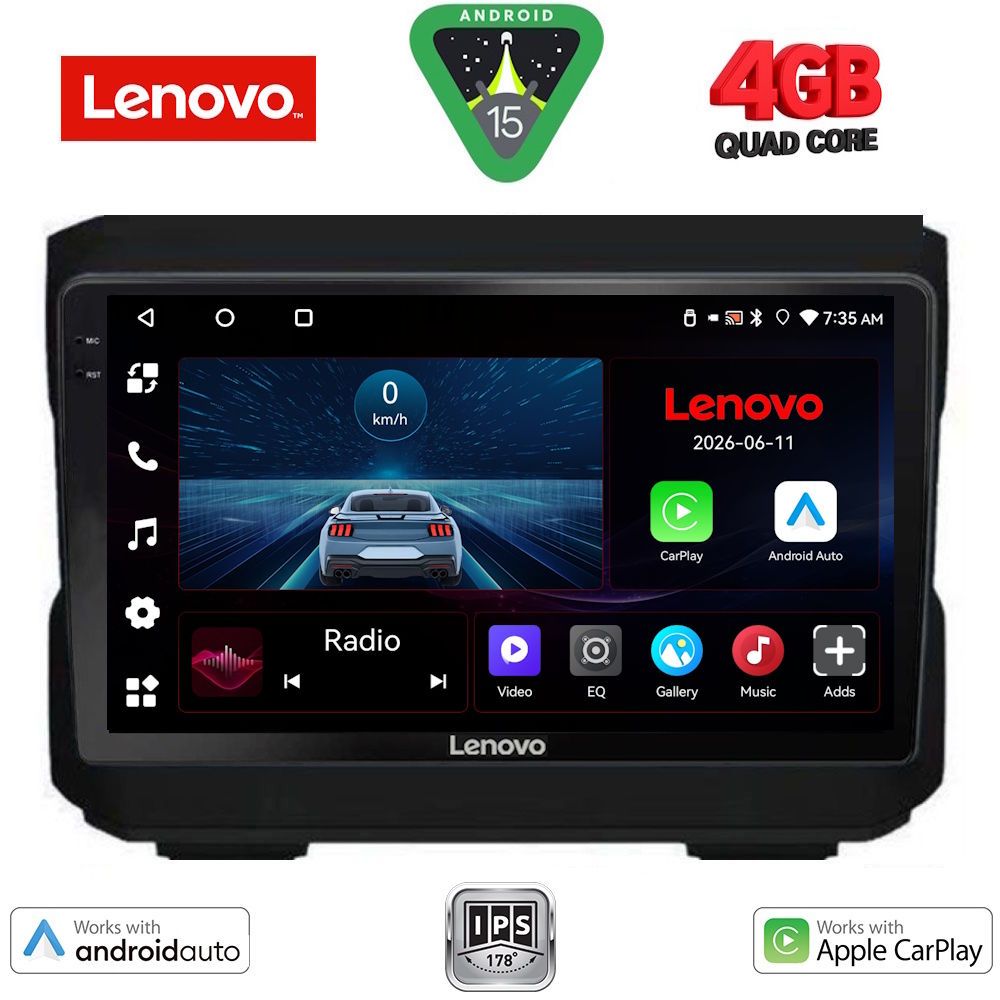 LENOVO LVE 8272_CPAA (10inc) MULTIMEDIA TABLET for JEEP  mod. 2007-2014 - DODGE mod. 2007-2014