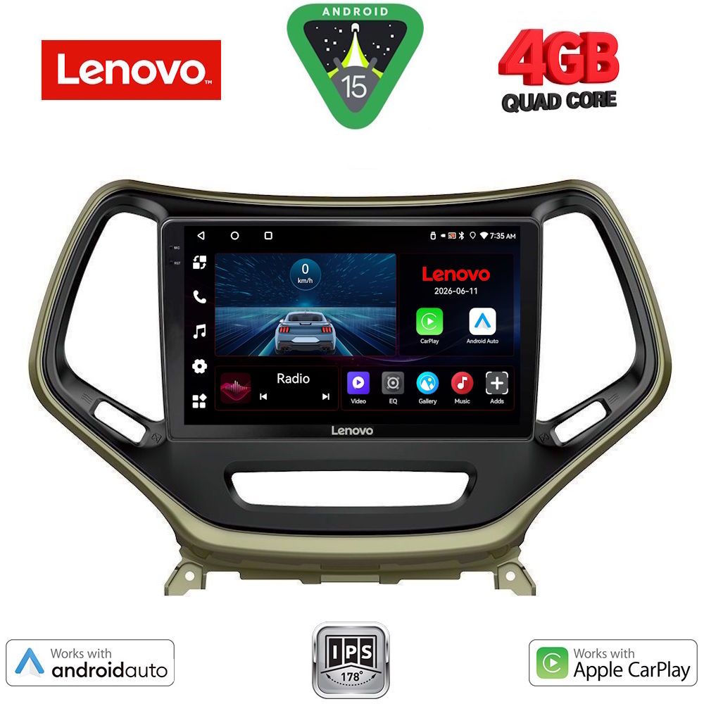 LENOVO LVE 8273_CPAA (10inc) MULTIMEDIA TABLET for JEEP CHEROKEE mod. 2014-2024