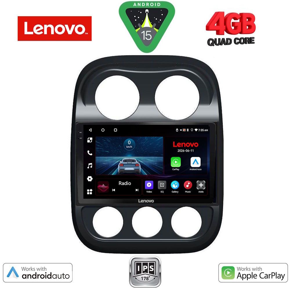 LENOVO LVE 8277_CPAA (10inc) MULTIMEDIA TABLET for JEEP COMPASS – PATRIOT mod. 2007-2016