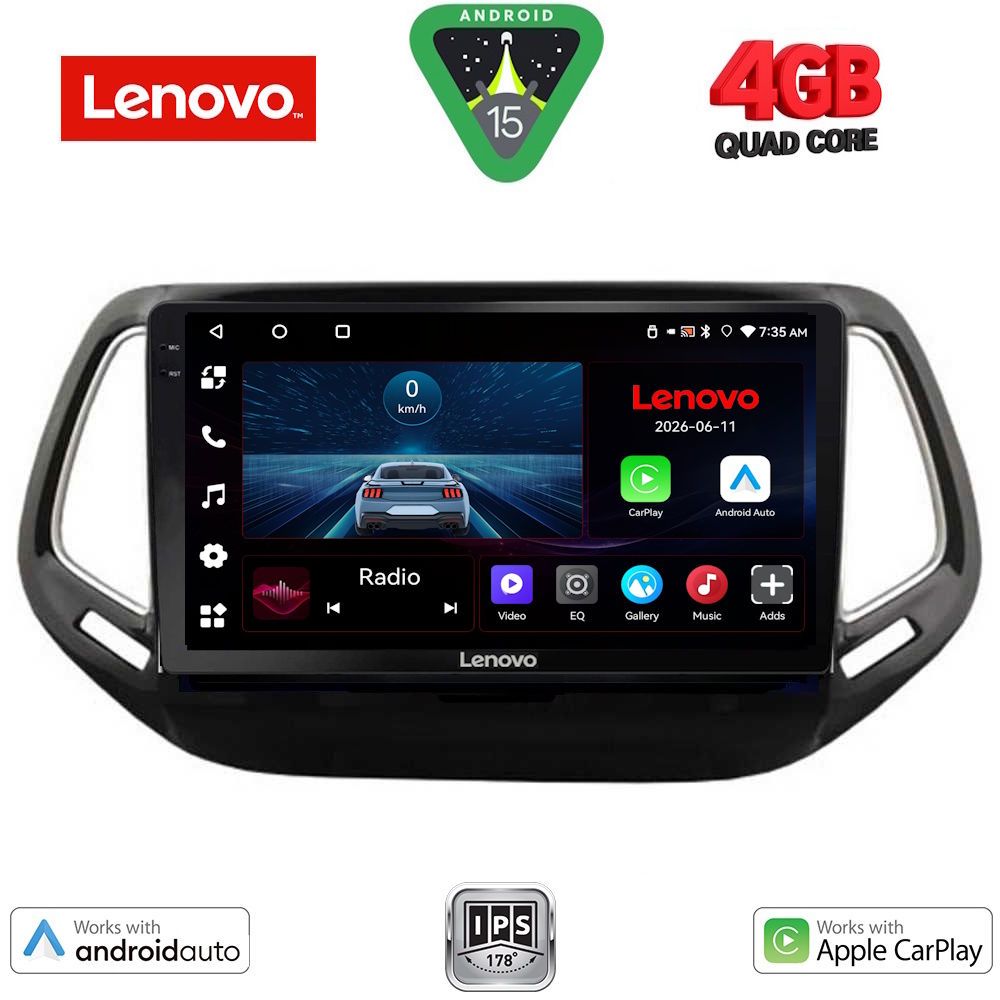LENOVO LVE 8278_CPAA (10inc) MULTIMEDIA TABLET for JEEP COMPASS mod. 2016-2021