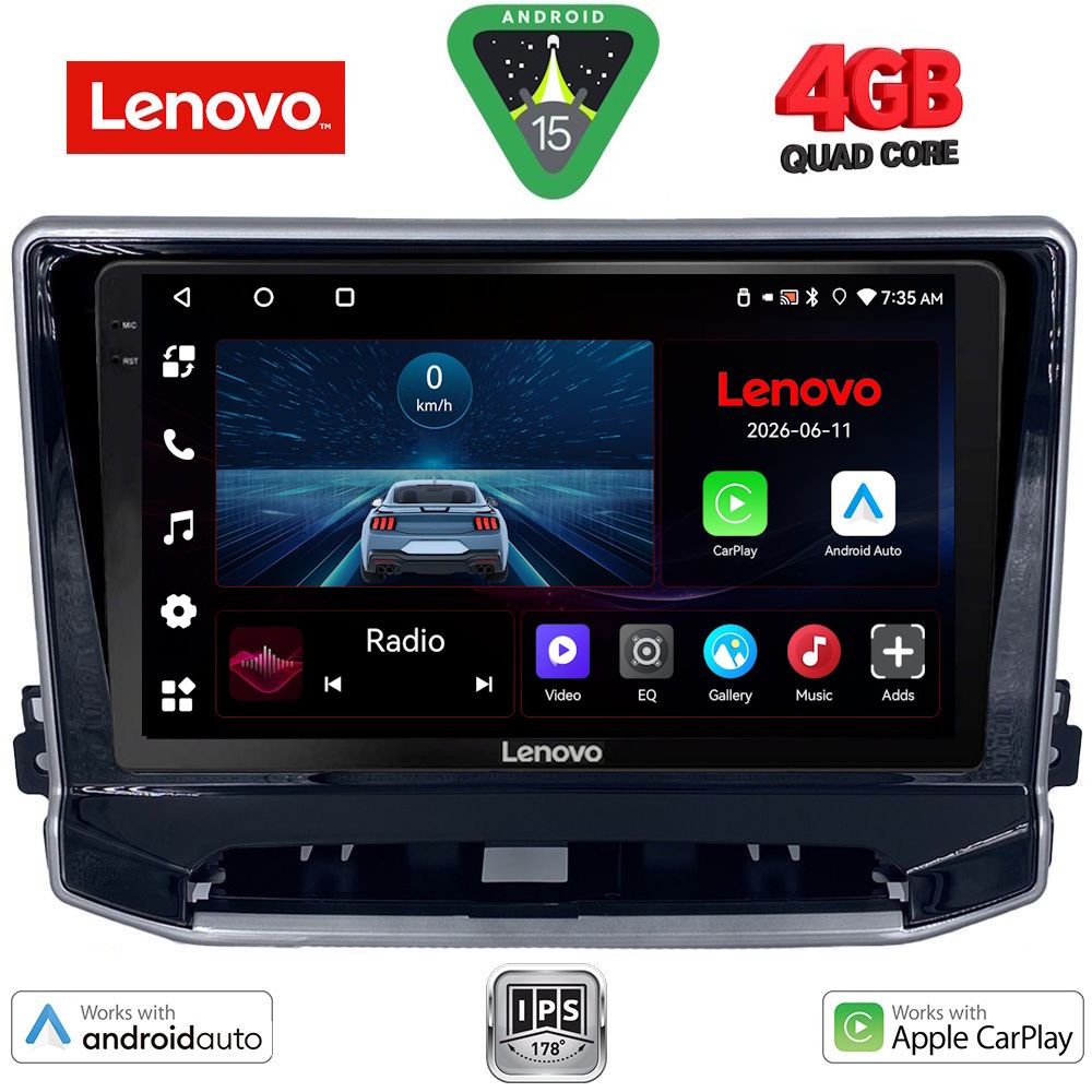 LENOVO LVE 8279_CPAA (10inc) MULTIMEDIA TABLET for JEEP COMPASS mod. 2022-2026