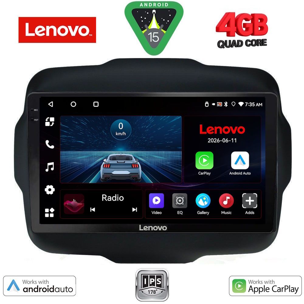 LENOVO LVE 8290_CPAA (9inc) MULTIMEDIA TABLET for JEEP RENEGADE  mod. 2014-2026