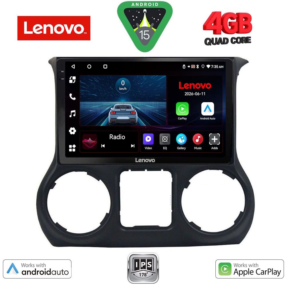 LENOVO LVE 8296_CPAA (10inc) MULTIMEDIA TABLET for JEEP WRANGLER mod. 2014-2017
