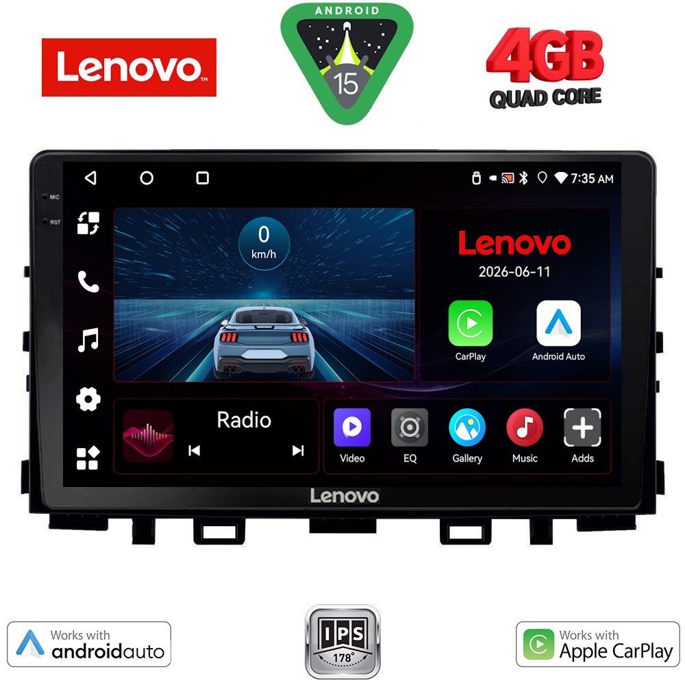 LENOVO LVE 8316_CPAA (9inc) MULTIMEDIA TABLET for KIA RIO mod. 2018-2026 – STONIC mod. 2017-2026