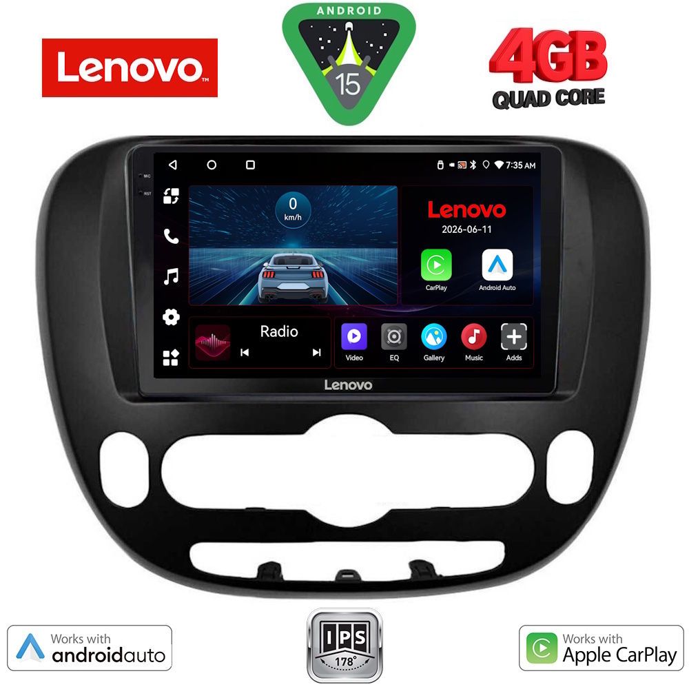 LENOVO LVE 8321_CPAA (9inc) MULTIMEDIA TABLET for KIA SOUL mod. 2014-2025