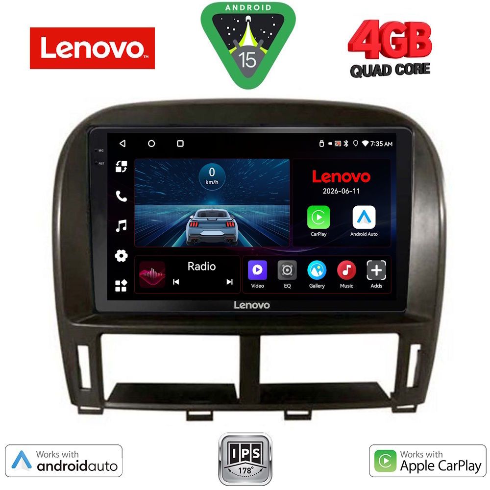 LENOVO LVE 8343_CPAA (9inc) MULTIMEDIA TABLET for LEXUS LS 430 – XF 430 mod. 2000-2006