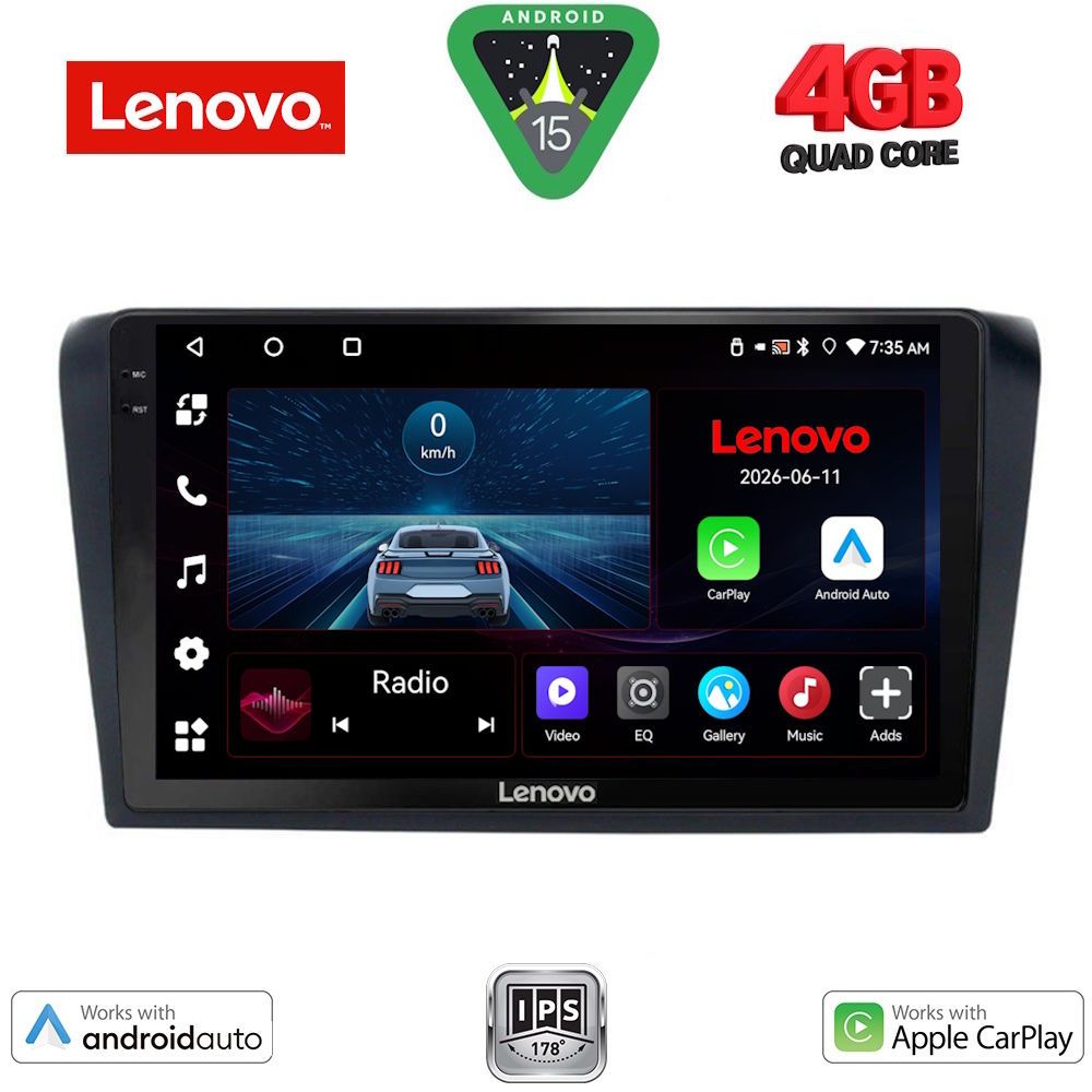 LENOVO LVE 8365_CPAA (9inc) MULTIMEDIA TABLET for MAZDA 3 mod. 2003-2008