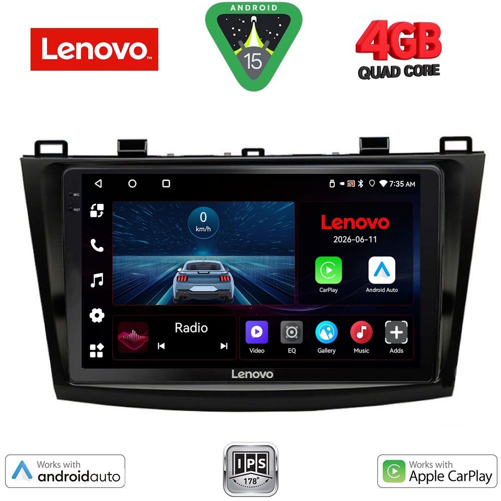 LENOVO LVE 8366_CPAA (9inc) MULTIMEDIA TABLET for MAZDA 3 mod. 2009-2014