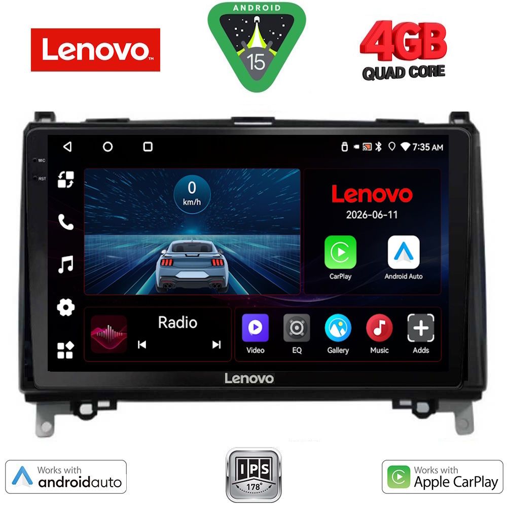LENOVO LVE 8400_CPAA (9inc) MULTIMEDIA TABLET for MERCEDES A – B -SPRINTER – VITO mod. 2007-2019