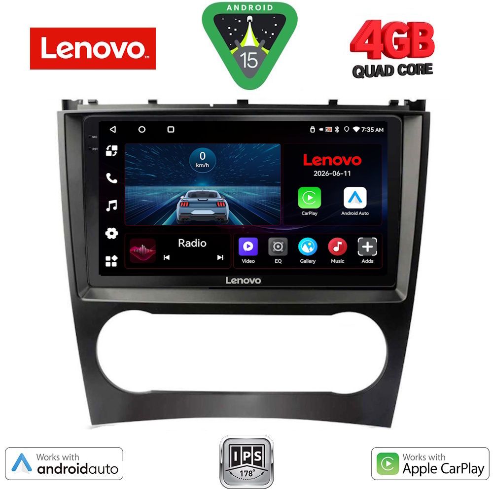 LENOVO LVE 8404_CPAA (9inc) MULTIMEDIA TABLET for MERCEDES C – CLK (W203-209) mod. 2004-2008