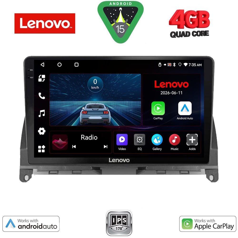 LENOVO LVE 8405_CPAA (9inc) MULTIMEDIA TABLET for MERCEDES C (W204) mod. 2007-2011