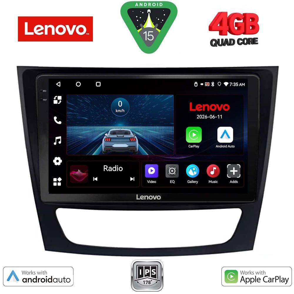LENOVO LVE 8408_CPAA (9inc) MULTIMEDIA TABLET for MERCEDES E (W211) – CLS (W219) mod. 2003-2009