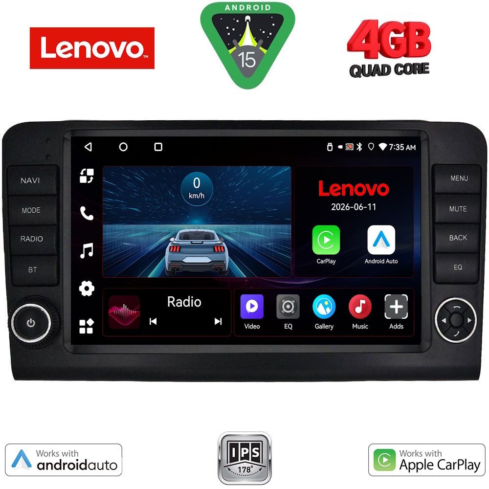 LENOVO LVE 8416_CPAA (9inc) MULTIMEDIA TABLET for MERCEDES ML (W164) – GL (X164) mod. 2005-2011
