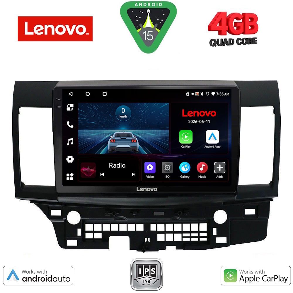 LENOVO LVE 8434_CPAA (10inc) MULTIMEDIA TABLET for MITSUBISHI LANCER mod. 2008-2017