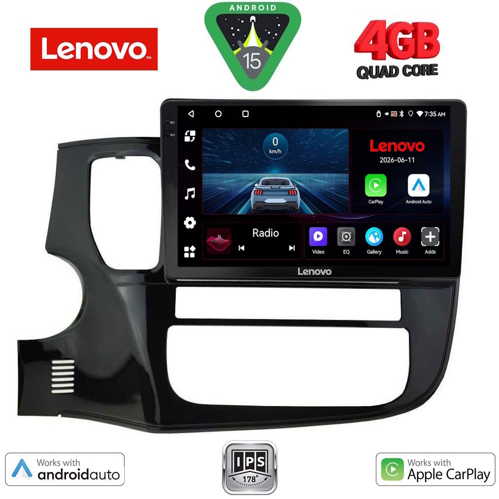 LENOVO LVE 8443_CPAA (10inc) MULTIMEDIA TABLET for MITSUBISHI OUTLANDER mod. 2013-2020