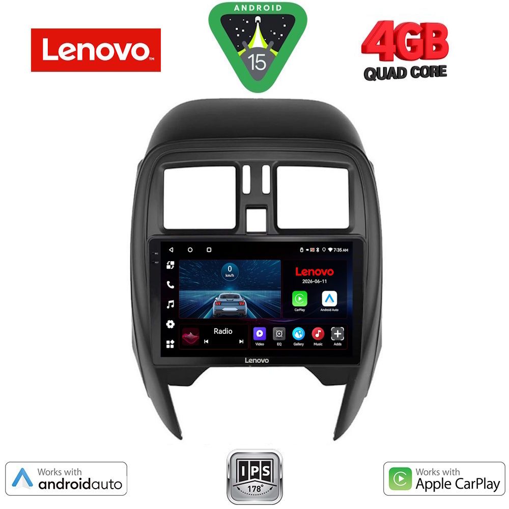 LENOVO LVE 8451_CPAA (SQUARE) (9inc) MULTIMEDIA TABLET for NISSAN MICRA mod. 2014-2017