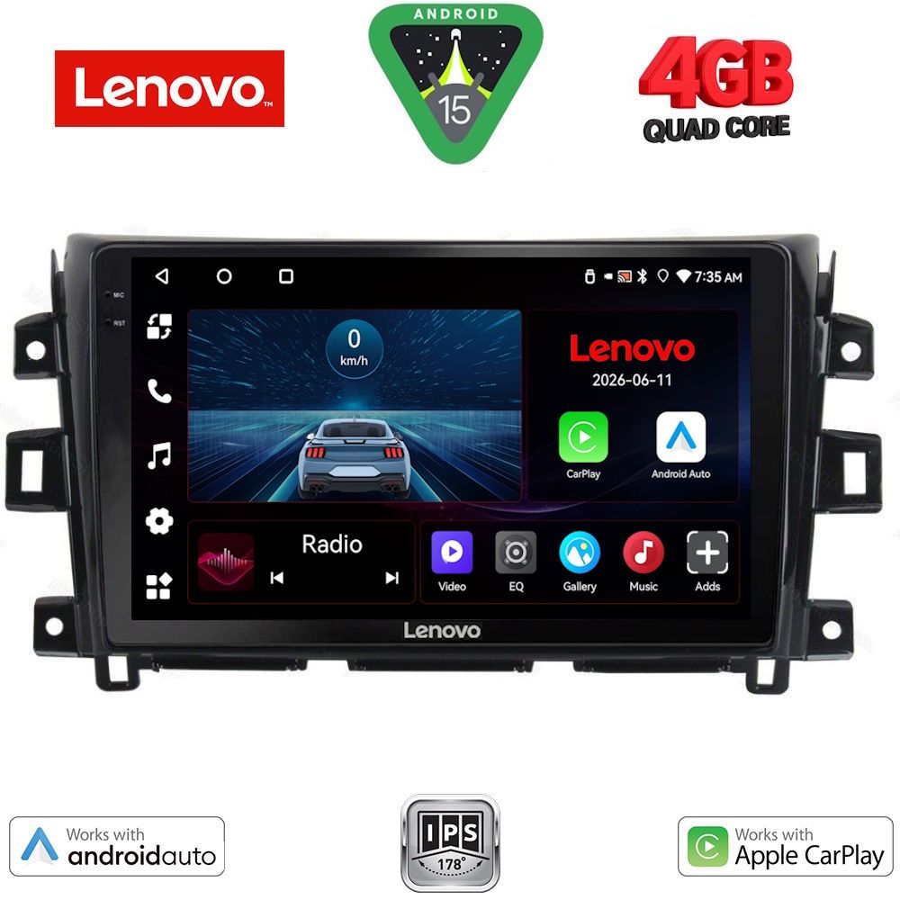 LENOVO LVE 8456_CPAA (10inc) MULTIMEDIA TABLET for NISSAN NAVARA mod. 2016-2025