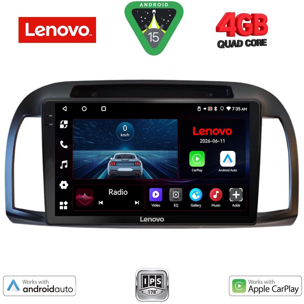 LENOVO LVE 8457BL_CPAA (9inc) MULTIMEDIA TABLET for NISSAN MICRA K12 mod. 2002-2010  (BLACK)
