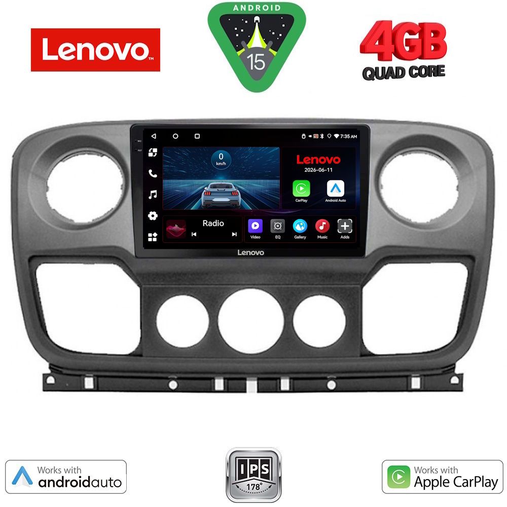 LENOVO LVE 8463_CPAA (10inc) MULTIMEDIA TABLET for NISSAN NV400 - OPEL MOVANO - RENAULT MASTER mod. 2010-2020