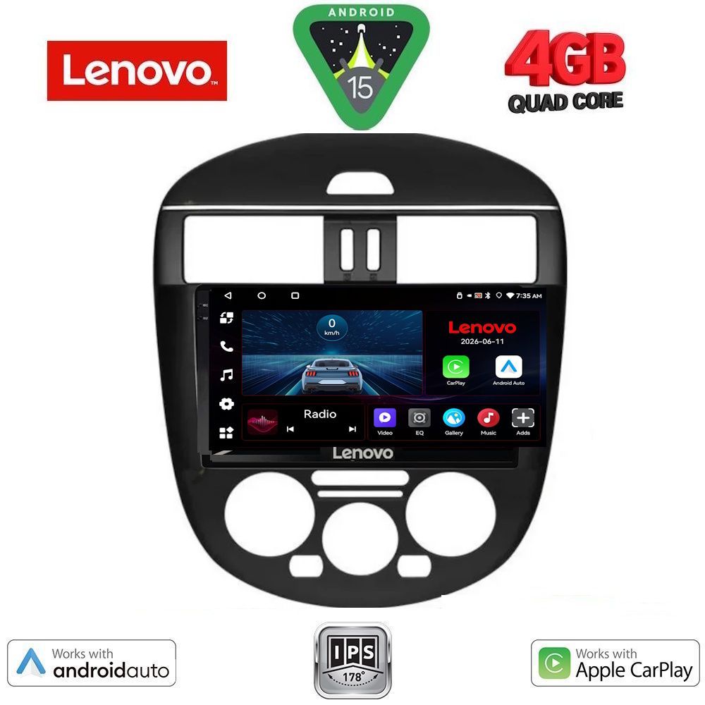 LENOVO LVE 8465AC_CPAA (9inc) MULTIMEDIA TABLET for NISSAN TIIDA mod. 2013-2023 with A/C